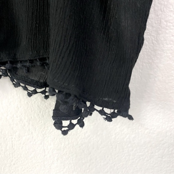 Swimsuits For All Black Embroidered Crinkle Swim Cover Up Size 26/28 - Picture 6 of 10